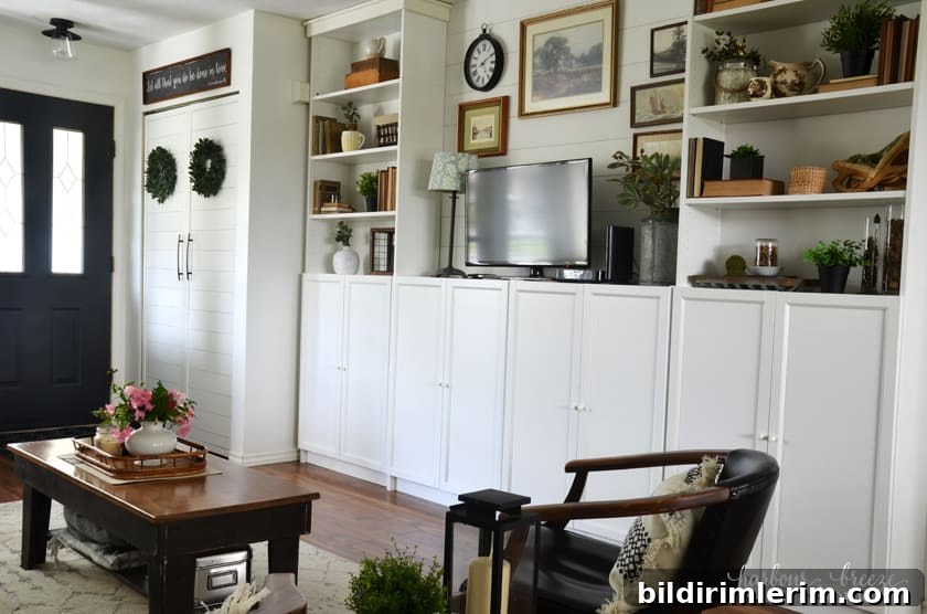 Farmhouse Decor for Fall in Billy Bookcases