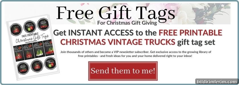 Printable gift tag preview