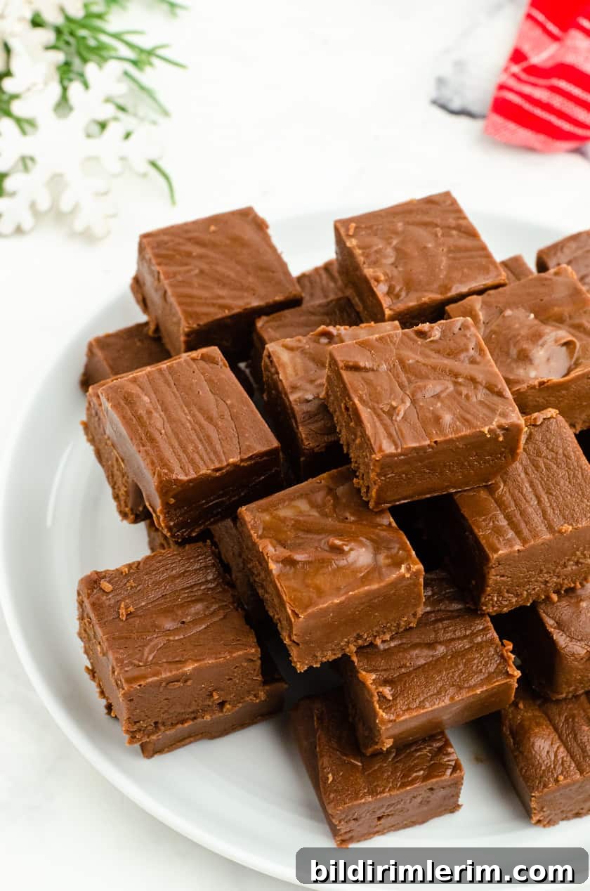 Foolproof Homemade Chocolate Fudge Recipe 8 Perfect fudge squares