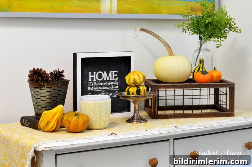 Small Laundry Room Makeover Ideas on a Tight Budget 12 Fall Decor on a Dresser Top