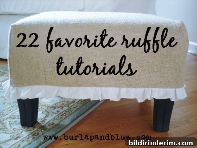 DIY No-Sew Ruffled Bedskirt: Step-by-Step Guide 2 ruffle tutorials
