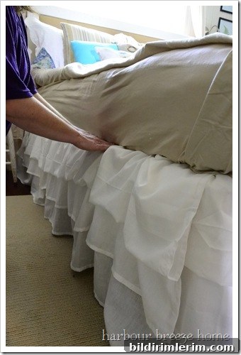 DIY No-Sew Ruffled Bedskirt: Step-by-Step Guide 5 place under mattress