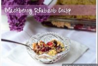 Rustic Blackberry Rhubarb Crisp with Oat Topping