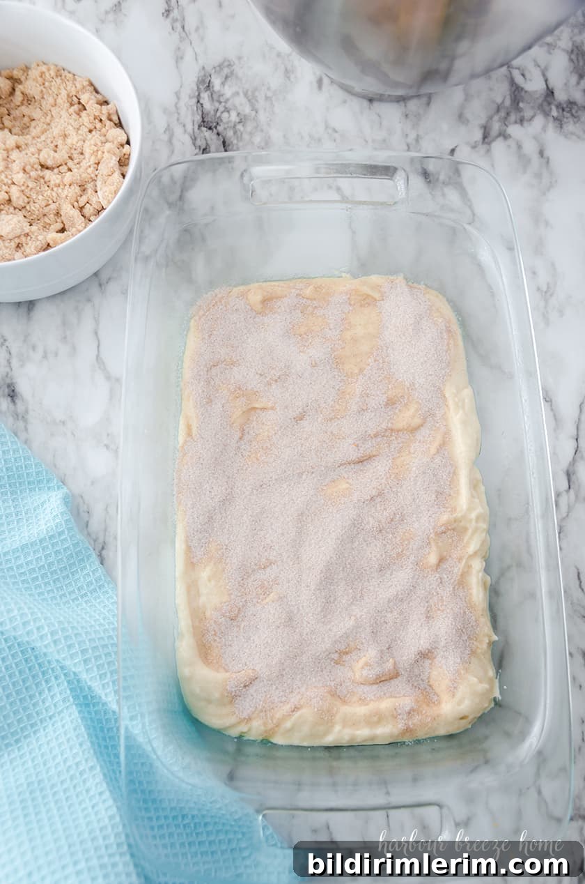 Copycat Starbucks Coffee Cake Recipe to Make at Home 4 Layers of coffee cake with cinnamon filling.