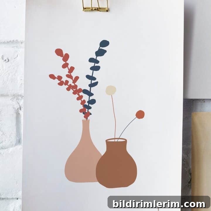 Image for Free Abstract Plant Printable