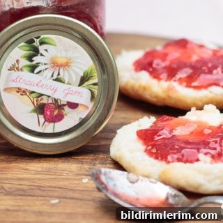 39 Berry Recipes to Make All Year 31 Strawberry Jam with Canning Labels