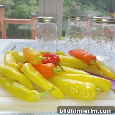 Pickled banana peppers
