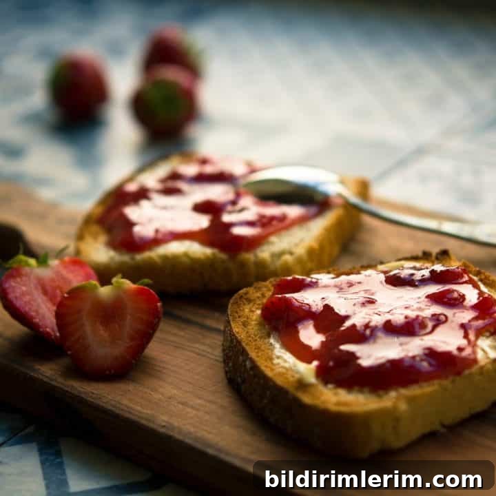 Strawberry freezer jam