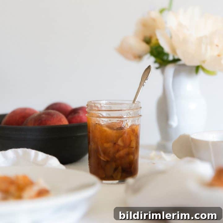 Peach and toasted almond jam