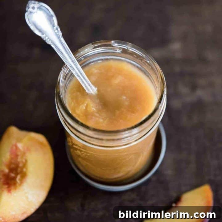 Low sugar peach jam
