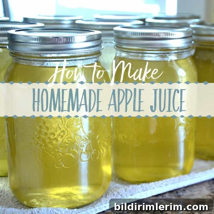 How to can homemade apple juice