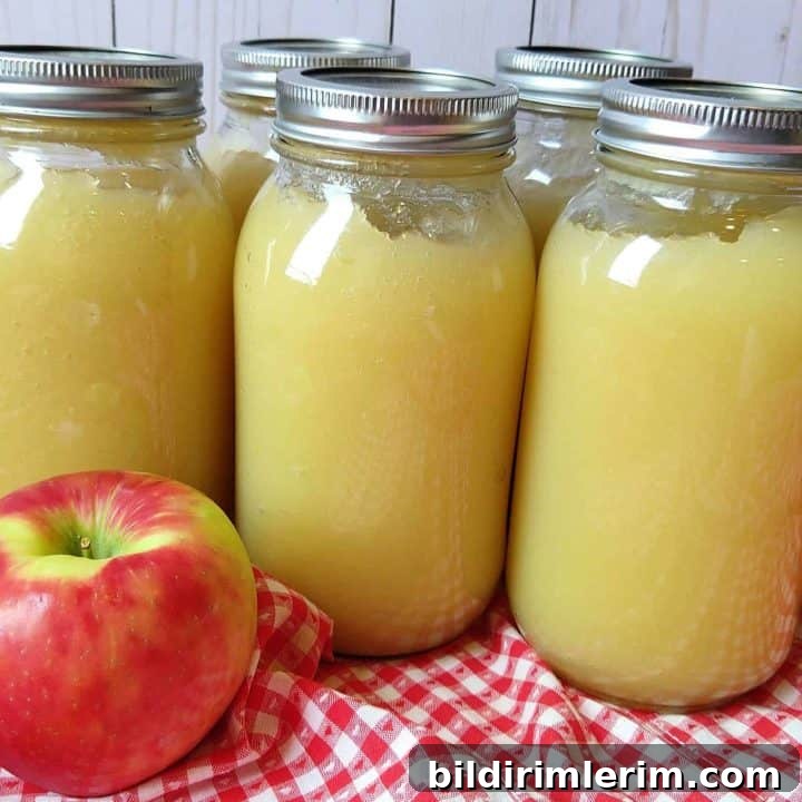 How to bottle homemade applesauce