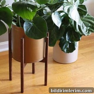 Mid Century Plant Stand DIY