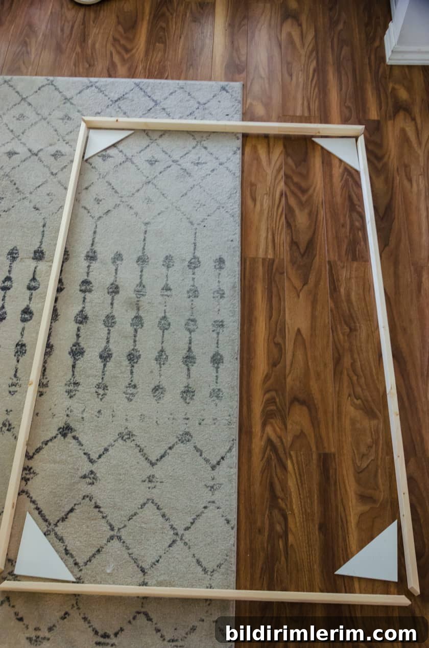 Cut veneer pieces for floating frame backing