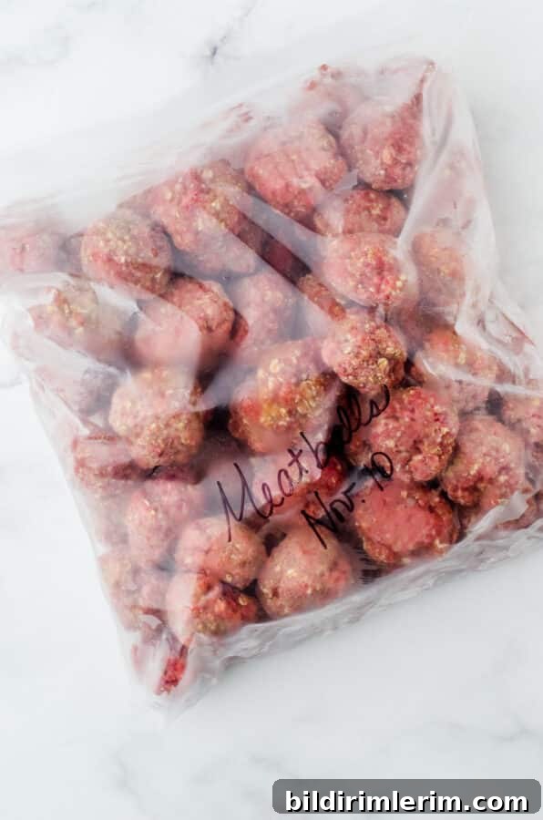flash frozen meatballs