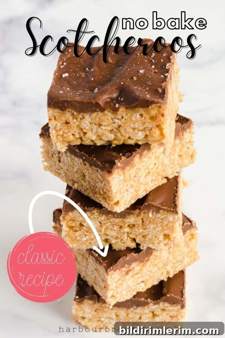 Classic Scotcheroos: Grandma's No-Bake Dessert Bar Recipe 2 Pan of original Scotcheroos