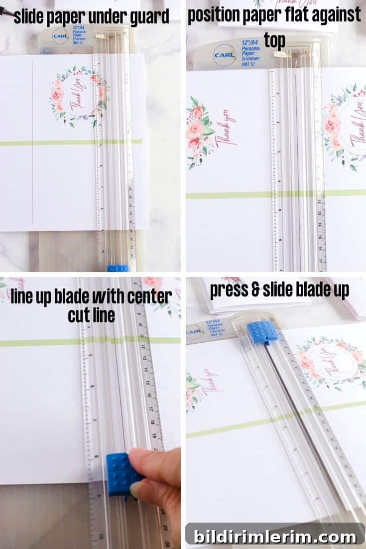 4 Steps for how to use a Carl paper trimmer