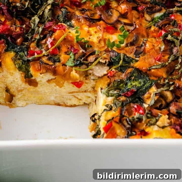 Vegetarian breakfast casserole