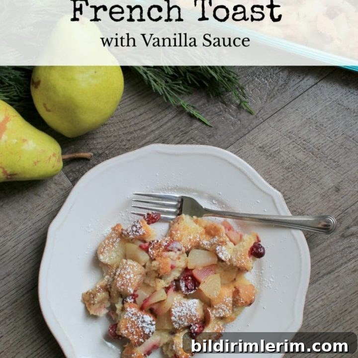 Cranberry Pear French Toast