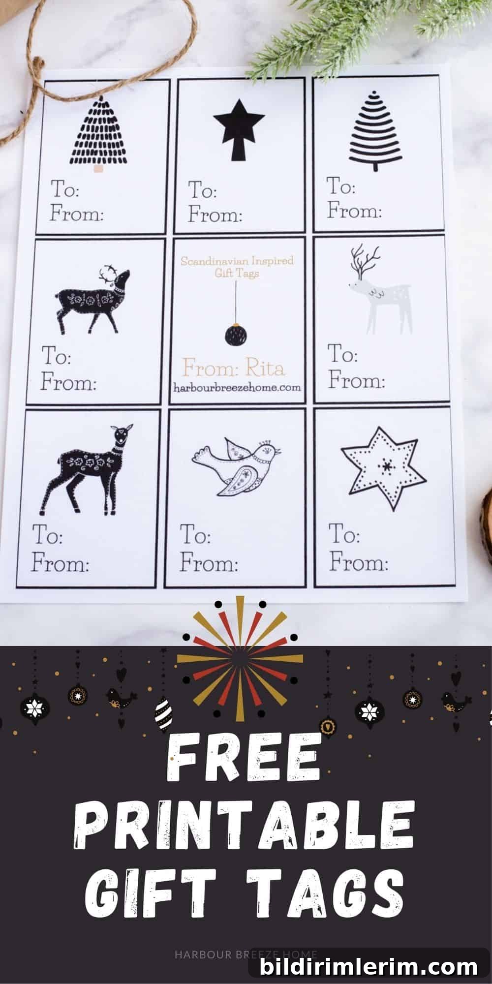 Free Printable Christmas Gift Tags 6 Free printable Christmas tags