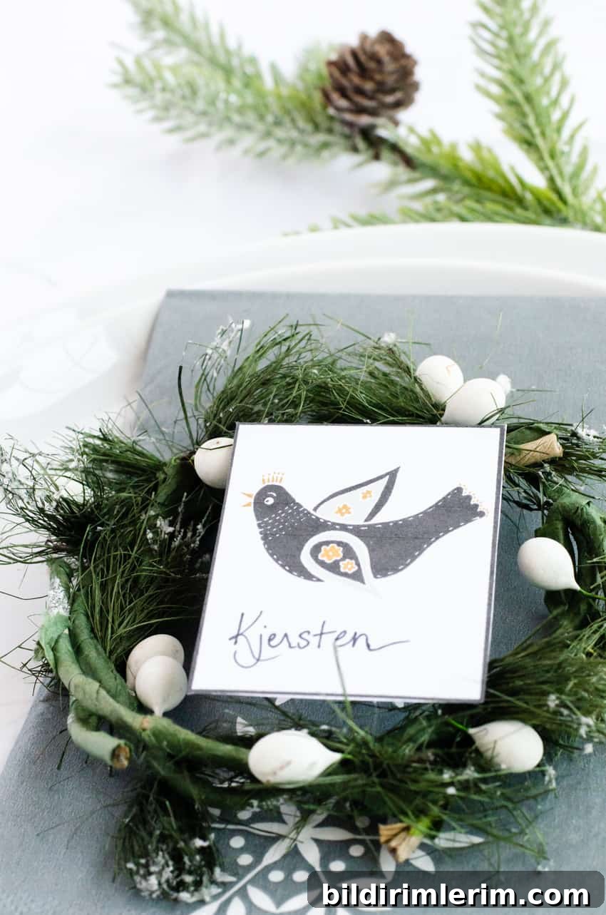 Handwriting names on place cards
