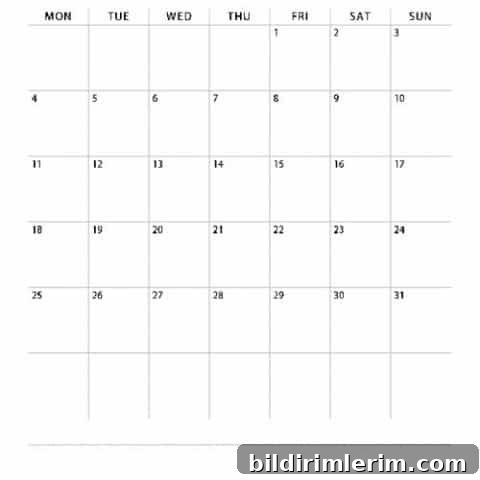 Image for 2021 Monthly Calendar (Monday Start)