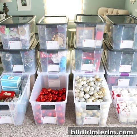 Smart Christmas Decoration Storage and Organization Tips 5 Image for How to Organize Storage Bins