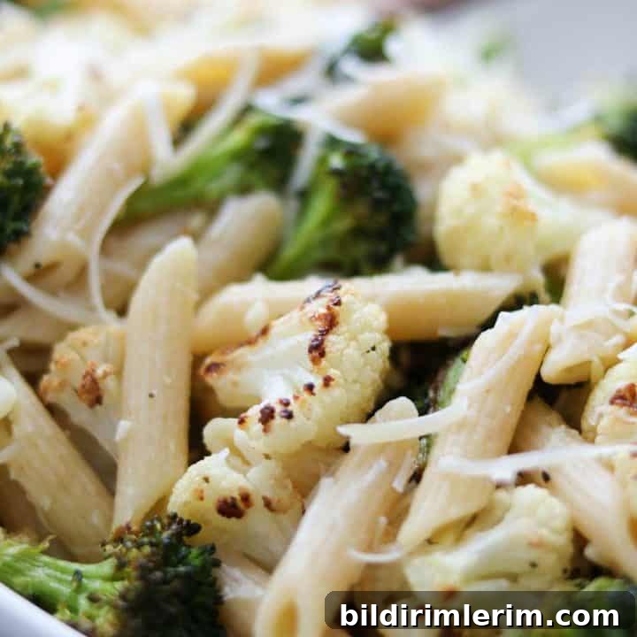 Image for Roasted Broccoli and Cauliflower Pasta