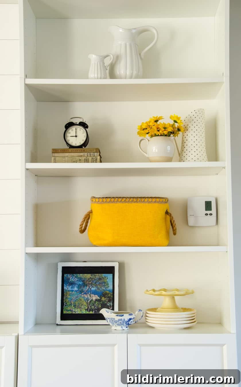 Pro Secrets to Decorating and Styling Shelves Like a Designer 3 Step-by-step shelf styling