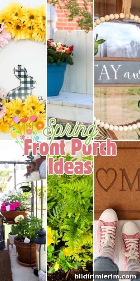 Pin this spring front porch idea