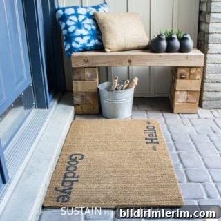 Painted welcome mat project