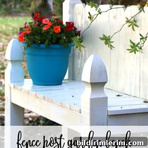 DIY outdoor bench