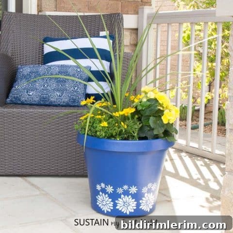 DIY painted planters