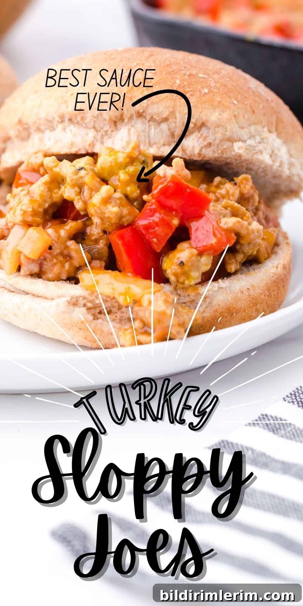 Turkey Sloppy Joes in a skillet