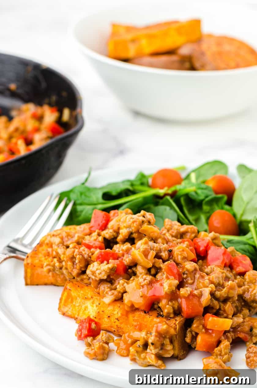 Turkey sloppy joes plated