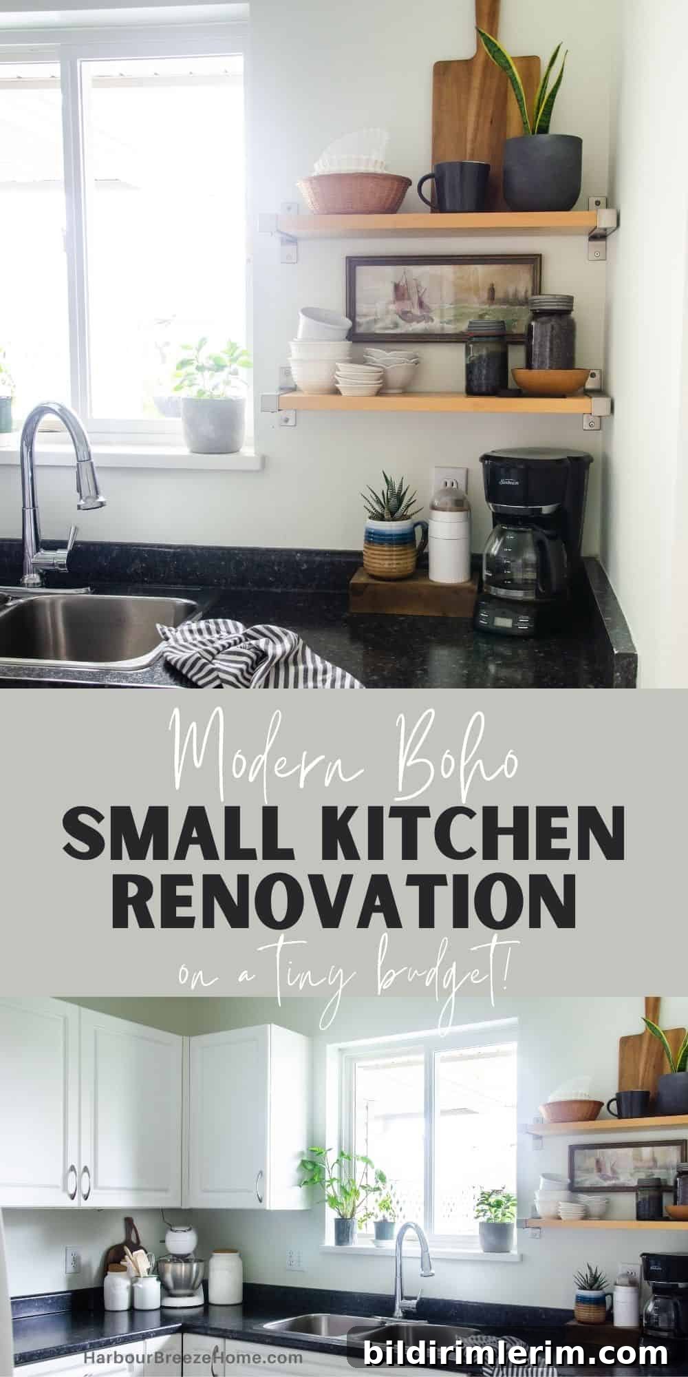 Budget-Friendly Small Kitchen Remodel Ideas 2 Small kitchen remodel on a budget for a modern boho look