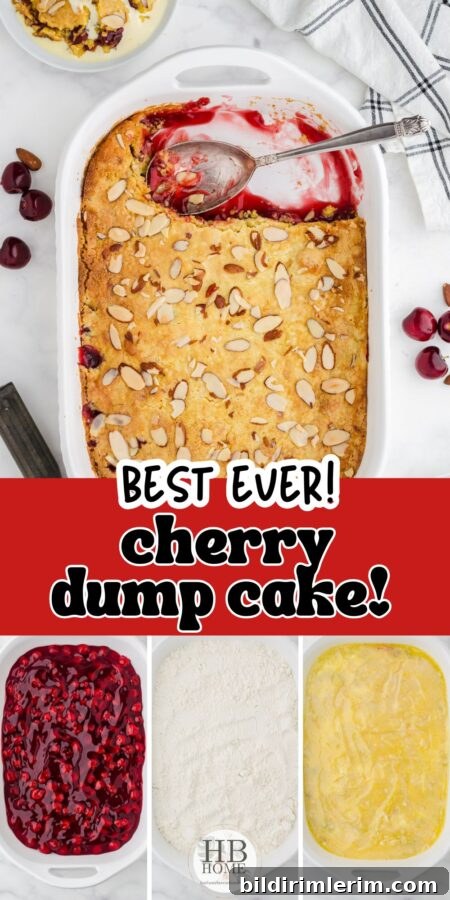 Easy Cherry Dump Cake: dump, drizzle, and bake for a simple dessert.