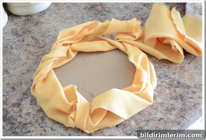 DIY fabric flower