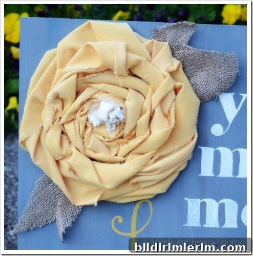DIY fabric flower