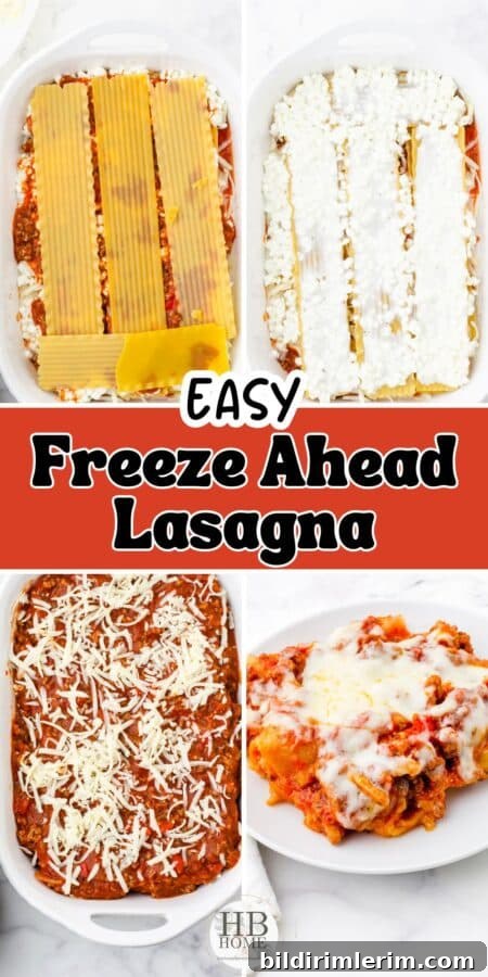 Make ahead lasagna, plated and ready to serve
