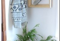 Sparkling Silver and White Christmas Entryway Decor
