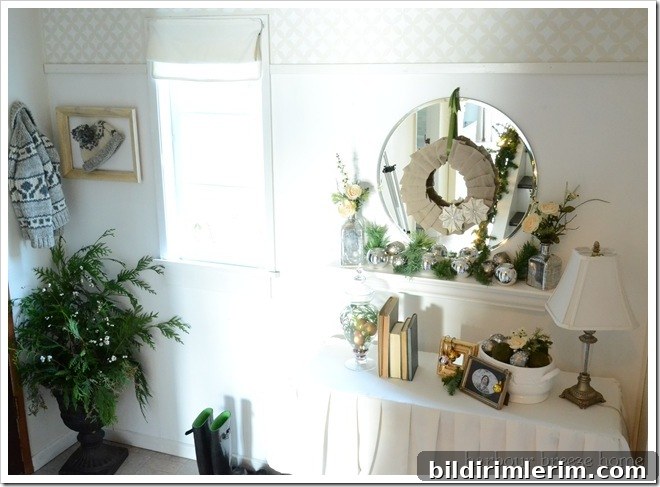 whole entryway at christmas whole entryway at christmas