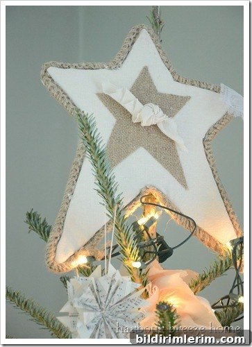 tree topper on tree