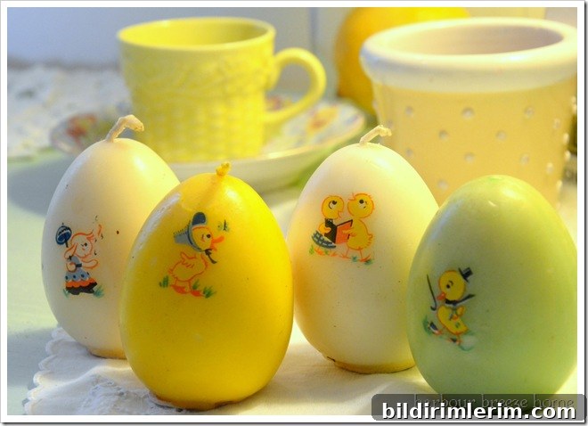 vintage easter candles