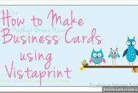 Create Vistaprint Business Cards: Design, Upload, Order