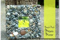 DIY Beach Rock Mosaic Mirror – Mother-Daughter Craft