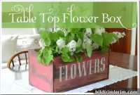 Tabletop Flower Box Centerpiece