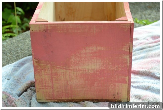 pink paint on