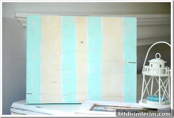 striped with nail hanger