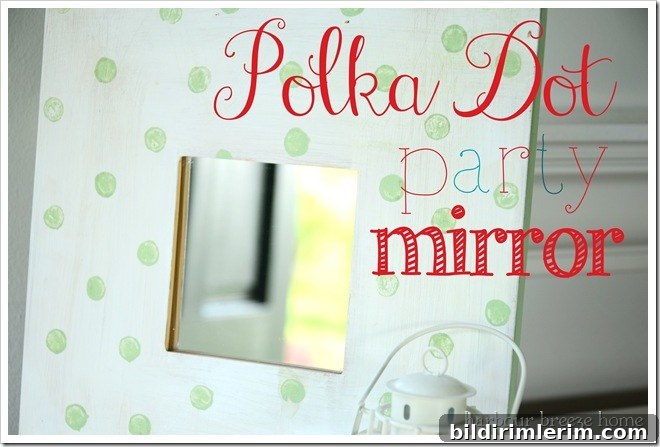 polka dot party with text